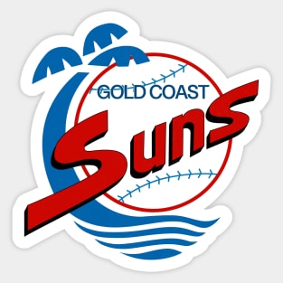 Authentic Gold Coast Suns Baseball Sticker